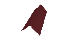 Планка конька плоского 175х50х175 Grand Line 0,45 Drap TR RAL 3005 красное вино (3м)