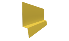 Планка начальная фальц Grand Line 0,45 PE с пленкой RAL 1018 цинково-желтый (2м)