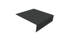 Планка околооконная простая 200х75 Grand Line 0,45 Drap TX RAL 7016 антрацитово-серый (2м)