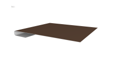 Планка завершающая 0,5 Satin Matt RAL 8017 шоколад (2м)