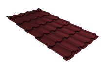 Профиль волновой "Квинта плюс" ("Kvinta plus") 0,45 PE RAL 3005 красное вино