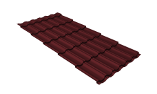 Профиль волновой "Квинта Юг" 0,45 Drap TX RAL 3005 красное вино