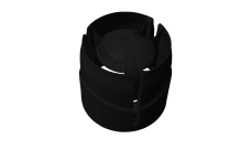 Колпак Krovent Hupcap 110 new черный