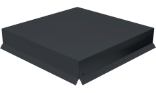 Колпак на столб крышка 390х390мм 0,5 PE с пленкой RAL 7024 мокрый асфальт