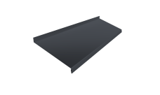 Отлив простой 250 Grand Line 0,45 Drap RAL 7024 мокрый асфальт (2м)