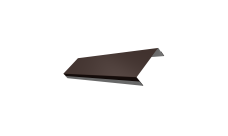 Ламель обратная 100 забора жалюзи Texas Grand Line 0,5 PurLite Matt RAL 8017 шоколад