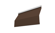 Ламель забора жалюзи Милан Слим Grand Line 0,5 PurPro матовый RAL 8017 шоколад