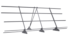 Ограждение кровельное со снегозадержателем на фальц Grand Line 1,2х3м RAL 7004