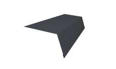 Планка карнизная для мягкой кровли 100х65 0,45 Drap TR RAL 7024 мокрый асфальт (2м)