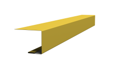 Планка завершающая для Кликфальц Pro Grand Line 0,45 PE с пленкой RAL 1018 цинково-желтый (2м)