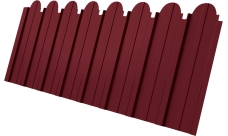 Профнастил C10A фигурный Grand Line 0,5 Satin RAL 3005 красное вино