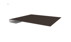 Планка завершающая Grand Line 0,45 Drap TX RR 32 темно-коричневый (2м)