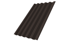 Профнастил НС35R Grand Line 0,5 Satin Matt RR 32 темно-коричневый