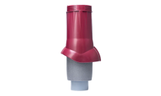 Выход вентиляционный канализации Gervent изолированный 110/160мм бордовый