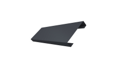 Ламель лицевая 100 забора жалюзи Texas Grand Line 0,45 PE-Double RAL 7024 мокрый асфальт