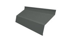 Ламель забора жалюзи Milan new gofr Grand Line 0,45 PE с пленкой RAL 7005 мышино-серый