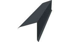 Планка конька односкатной кровли 160х160 Grand Line 0,45 Drap ТХ RAL 7016 антрацитово-серый (2м)