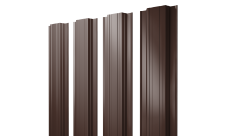 Штакетник Прямоугольный с прямым резом Grand Line 0,45 Drap ST RAL 8017 шоколад