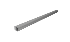 Труба гофрированная Vortex Lite 76х102х3000мм PE RAL 9006 бело-алюминиевый