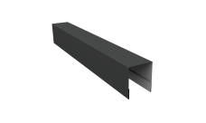 Планка боковая для забора из сайдинга Квадро Брус, Корабельная Доска, ЭкоБрус new Grand Line 0,5 Satin Matt TX RAL 7016 антрацитово-серый (2,06м)