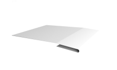 Планка начальная 0,4 PE с пленкой RAL 9003 сигнальный белый (2м)