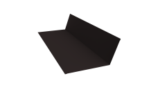 Планка примыкания 150х250 0,45 Drap TX RAL 9005 черный (2м)