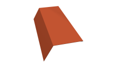 Планка карнизная 120х80 0,45 PE с пленкой RAL 8004 терракота (2м)