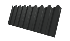 Профнастил С20B фигурный 0,45 Drap TX RAL 7016 антрацитово-серый