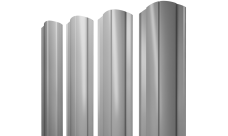 Штакетник Круглый фигурный Grand Line 0,45 PE lite RAL 7004 сигнальный серый