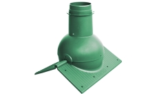 Элемент коньковый Krovent Pipe-Cone зеленый