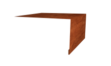 Планка околооконная простая 250х50 Grand Line 0,45 Print Elite Rowan TwinColor (2м)