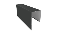 Планка П-образная заборная 17 Grand Line 0,5 Satin Matt TX RAL 7016 антрацитово-серый (2м)