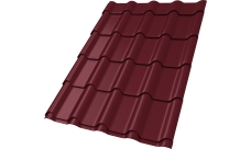 Профиль волновой "Камея" ("Kamea") 0,45 ПЭ RAL 3005 красное вино
