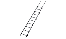 Лестница кровельная Grand Line RAL 7024 2,76м