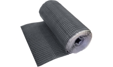 Лента для примыкания гофрированная алюминиевая Optima серая 280мм (5м)