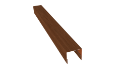 Планка П-образная заборная 24 Grand Line 0,45 Print Elite Rowan TwinColor (3м)