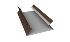 Планка угла внутреннего составная верхняя 0,45 Drap RAL 8017 шоколад (2м)