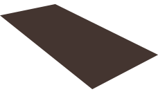 Плоский лист Grand Line 0,45 Drap ST RR 32 темно-коричневый