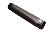 Труба круглая соединительная Grand Line PU 90 мм 1 м RAL 8017 шоколад