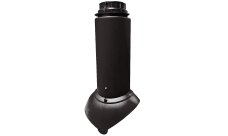Выход канализации Krovent Pipe-VT 110/125 Изолированный черный