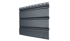 Софит Premium Acryl Grand Line полностью перфорированный графит (3,0м)