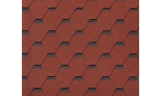 Черепица гибкая RoofShield Премиум Стандарт красный с оттенением