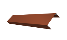 Ламель обратная 50 забора жалюзи Texas 0,45 Drap TX RAL 8004 терракота