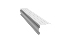 Планка торцевая фигурная 90х110 Grand Line 0,5 Satin с пленкой RAL 9003 сигнальный белый (2м)