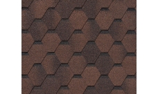 Черепица гибкая RoofShield Фемили Эко Лайт Стандарт коричневый с оттенением