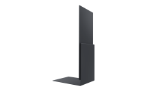 Планка приемная оконная 0,5 Atlas X с пленкой RAL 7024 мокрый асфальт (2м)