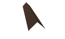 Угол внешний 110х110 0,5 GreenCoat Pural BT с пленкой RR 887 шоколадно-коричневый (RAL 8017 шоколад) (2м)