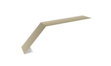 Планка карнизная для мягкой кровли 100х60 Grand Line 0,45 PE с пленкой RAL 1015 светлая слоновая кость (2м)