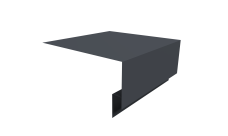 Планка околооконная сложная Блок-Хаус new 200х75х27 Grand Line 0,5 Atlas X с пленкой RAL 7024 мокрый асфальт (2м)