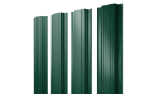 Штакетник Прямоугольный с прямым резом Grand Line 0,45 Drap TX RAL 6005 зеленый мох